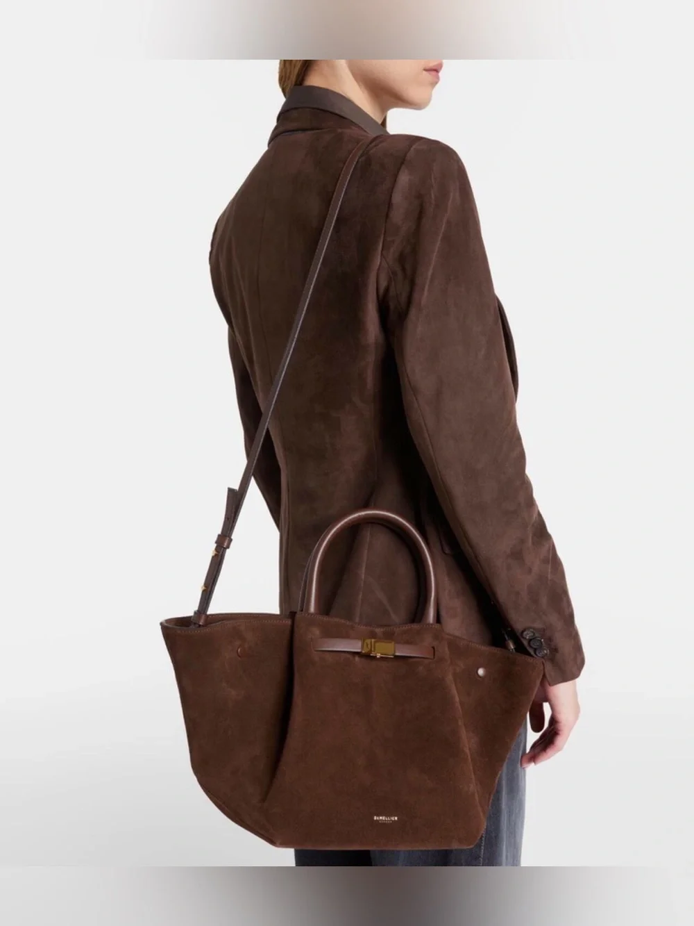 DeMellier New York Midi suede tote bag